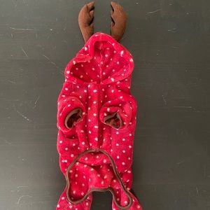 Holiday small dog one piece outfit